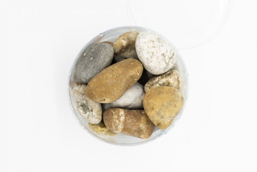 Říční štěrk, Pestrý 32-50 mm, dóza 1,5l (cca 2kg)
