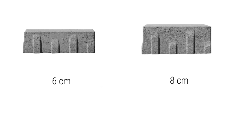 Betonová kombinovaná dlažba Arret Š20, 6/8 cm, více barev