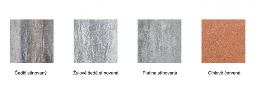 Betonová dlažba pásková Riemchen Grado, 23,8 x 7,8 x 8 cm, více barev - Barva Riemchen Grado: Čedič stínovaný