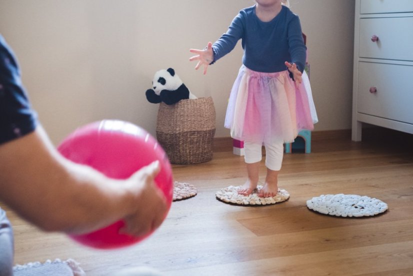 Masážní kamenná deska  - dětská sada 3ks, kruh průměr 27 cm