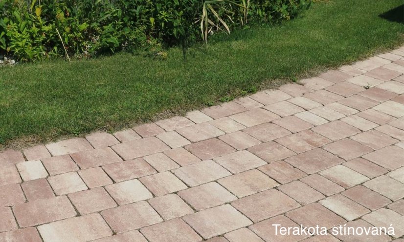 Betonová dlažba Piazza Grado, více barev - Barva: Moka stínovaná