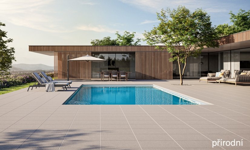 Betonová deska Dots 29, 59,4 x 39,4 x 2,9 cm, více barev - Barva: Popel