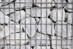 Gabion koš plněný - Oblačně bílá 150x50x50