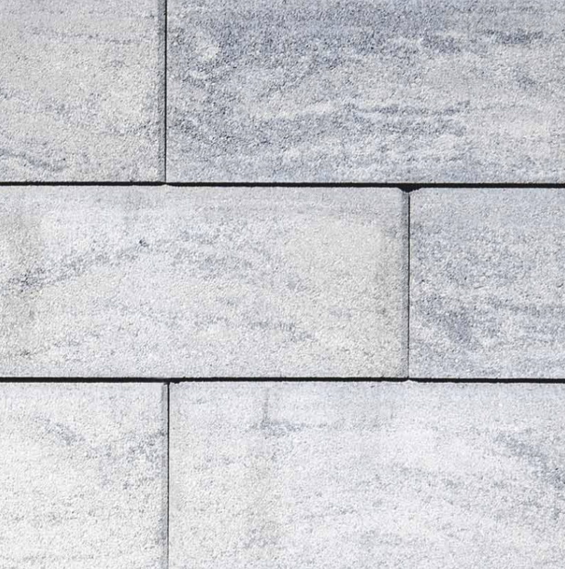Betonová plotová a zdící tvárnice Classic, 1/2 kvádr, 19,7x20x16cm, více barev - Barva: ledově šedá stínovaná