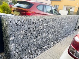 realizace gabionového plotu Brno-Slatina 2