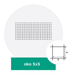 Gabionové sítě s oky 5x5 cm, více rozměrů
