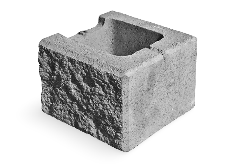 Betonová plotová a zdící tvárnice Faro, 1/2 kvádr, 19,7x20x15 cm, více barev - Barva: Platina stínovaná