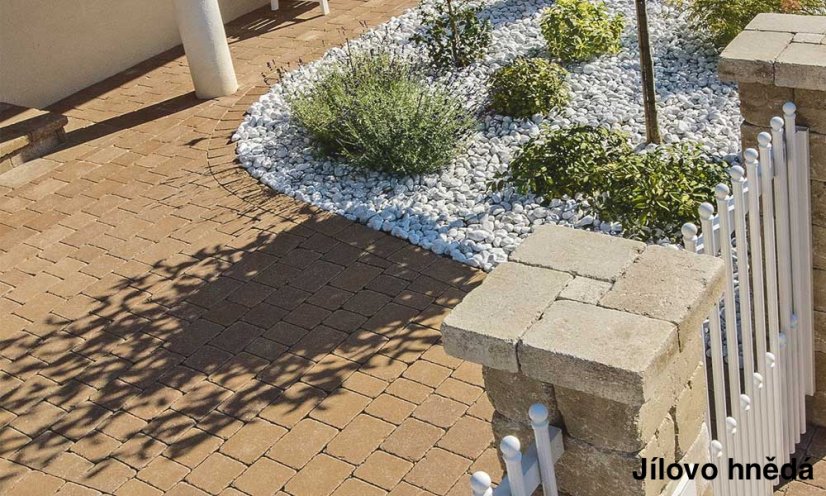 Betonová dlažba Piazza Grado, více barev - Barva: Moka stínovaná