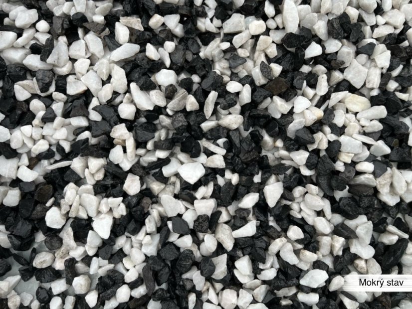 Mramorová drť, Mix Panda, 1500kg (bag), více frakcí