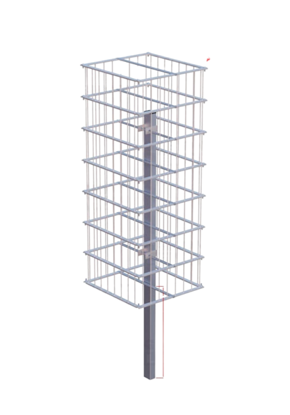 Gabionový sloupek PREMIUM, více rozměrů - Rozměry sloupků premium: výška 180-200cm/šířka 20-40cm/délka 20-55cm