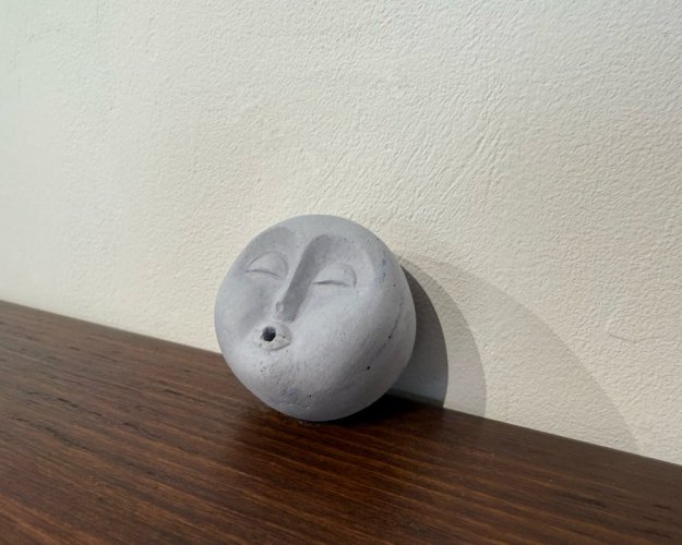 Betonový svícen VENI PURE držák na vonnou svíčku Obličej, ergelit, více barev - Varianta Ergelit: 7