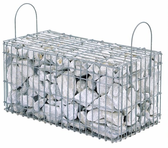 Gabion koš plněný - Oblačně bílá 100x50x50