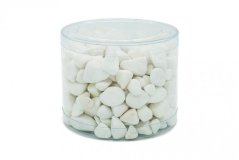 Mramorový oblázek, Thassoská bílá 15-25 mm, dóza 1,5l (cca 2kg)