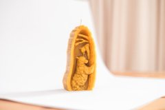 Svíčka ze včelího vosku VENI PURE - medvěd