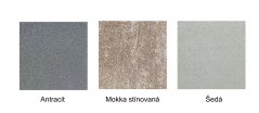 Vyvýšený záhon  - kompletní set, palisáda Grado, 222,55x133x62,5 cm, více barev