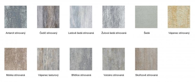 Betonová kombinovaná dlažba Arret Š15, 6/8cm, více barev