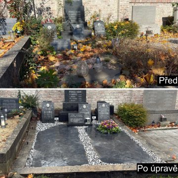 Úpravy hrobů - materiál a doplňky - Skladem