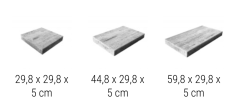 Betonová dlažba Cadea Š30, 5 cm, více barev
