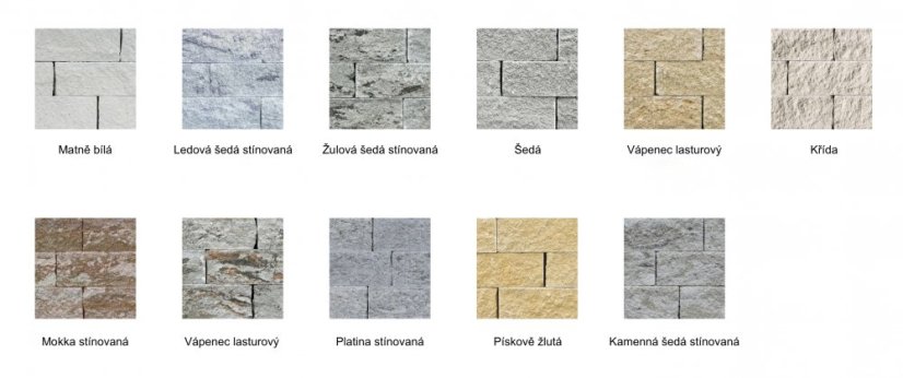 Betonový zdící kvádr Gutshof ŠM16, štípaný, 15cm, více barev - Barva: žulová šedá stínovaná