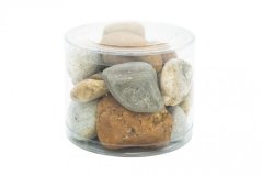 Říční štěrk, Pestrý 32-50 mm, dóza 1,5l (cca 2kg)