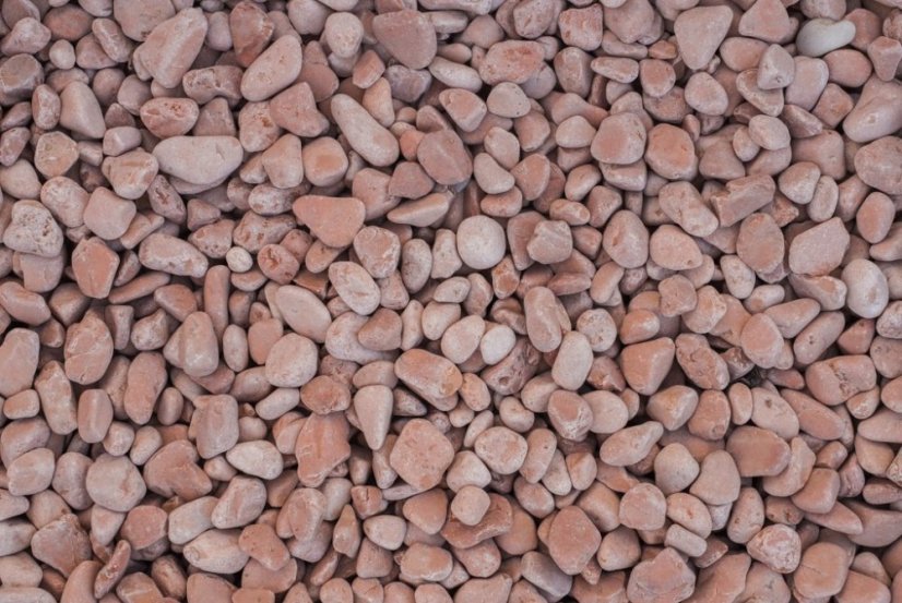 Mramorový oblázek, Veronská červená, více frakcí - Frakce: 40-60 mm, 1 tuna
