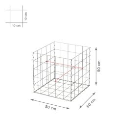 Gabionový koš 10x10, bez víka, různé rozměry