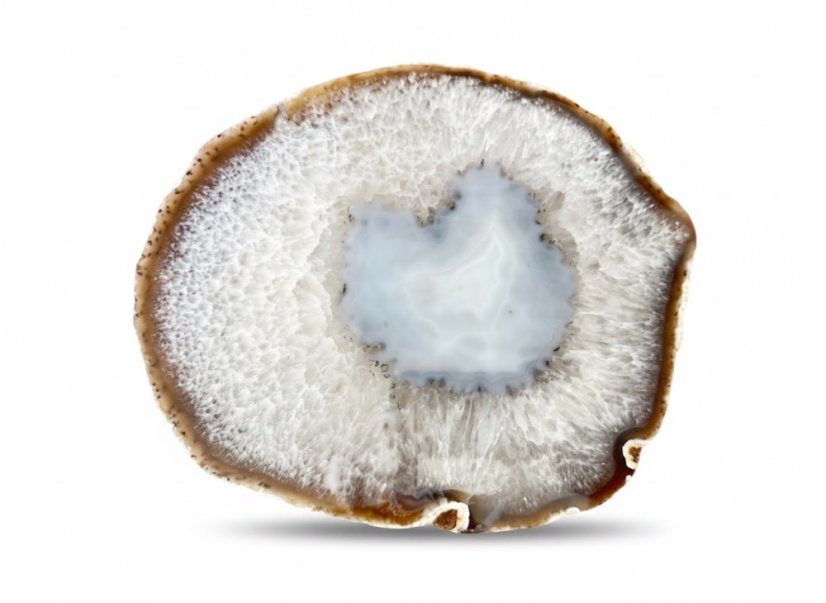 Achát/Quartz leštěný plát 1,9kg