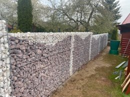realizace gabionového plotu Zvonějov 2