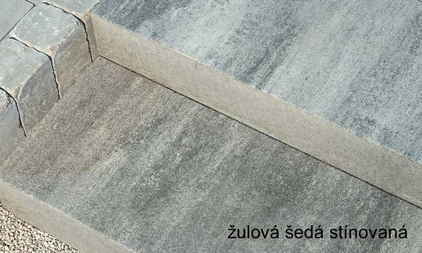 Betonový kvádrový schod Linea, více barev 100x40x15cm