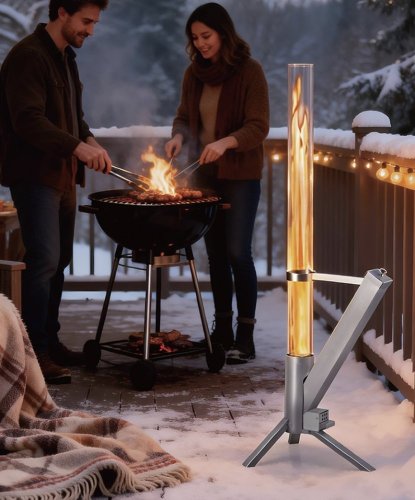 Terasový peletový hořák