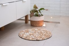 Masážní kamenná deska, Siena žlutá, průměr 50 cm