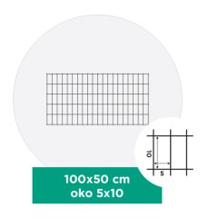 Gabionový sítě s oky 5x10 cm, více rozměrů