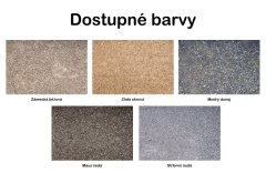 Mlatová cesta dvouvrstvá - spodní dynamická 0-11mm, 1 tuna, více barev