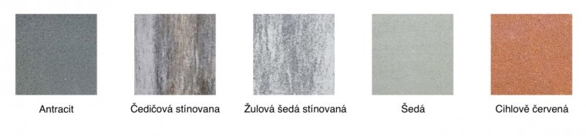 Betonová dlažba kostka Grado, 7,8 x 7,8 x 8 cm, více barev - Provedení Sigma: Antracit