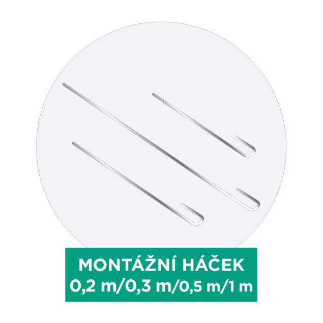 Háček 0,3m jednostranný 3,5mm