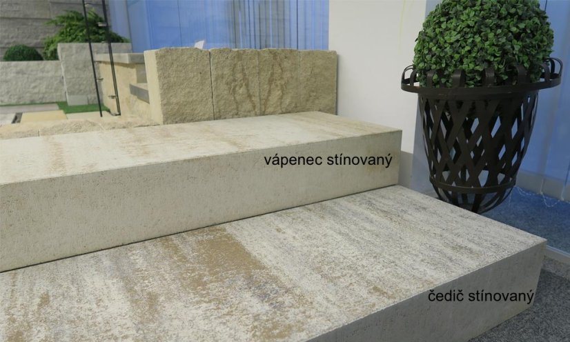 Betonový kvádrový schod Linea, více barev 100x40x15cm