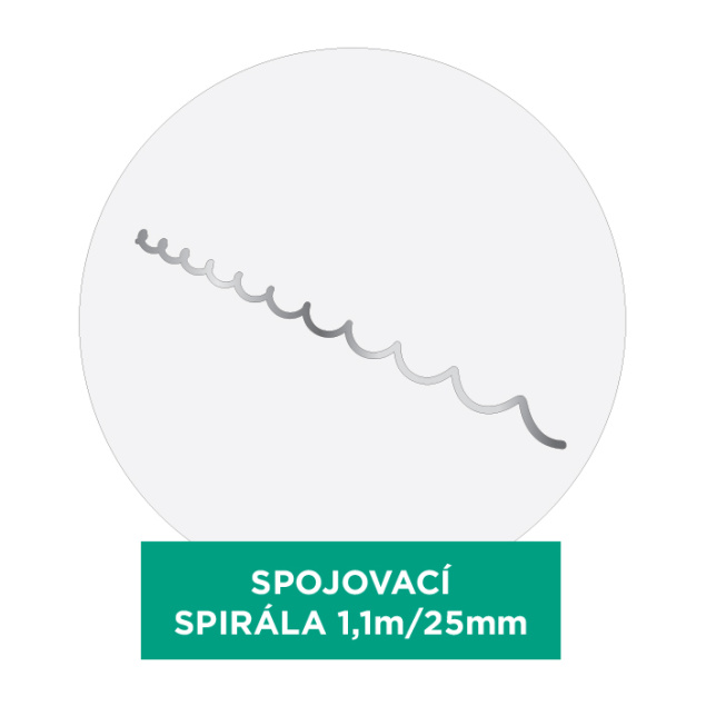 spirála 1,1m - 25mm