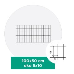 Gabionový sítě s oky 5x10 cm, více rozměrů