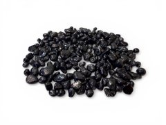 Skleněný oblázek, černá 6-9 mm, dóza 0,7 l (cca 1kg)