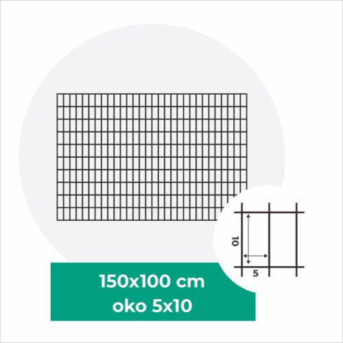 Gabionový sítě s oky 5x10 cm, více rozměrů - Rozměry sítě: 150x100