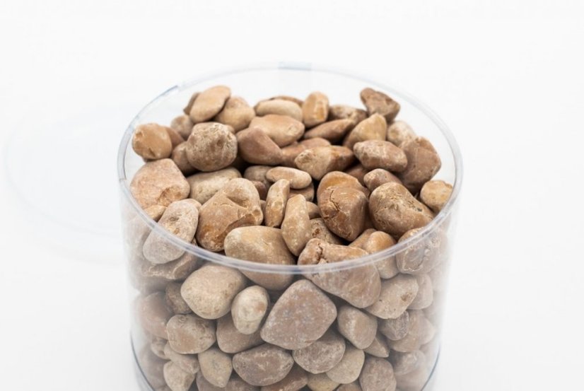 Mramorový oblázek, Veronská červená 15-25 mm, dóza 1,5l (cca 2kg)