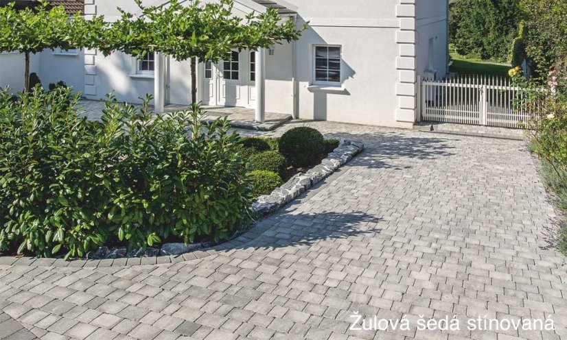 Betonová dlažba Piazza Grado, více barev - Barva: Moka stínovaná