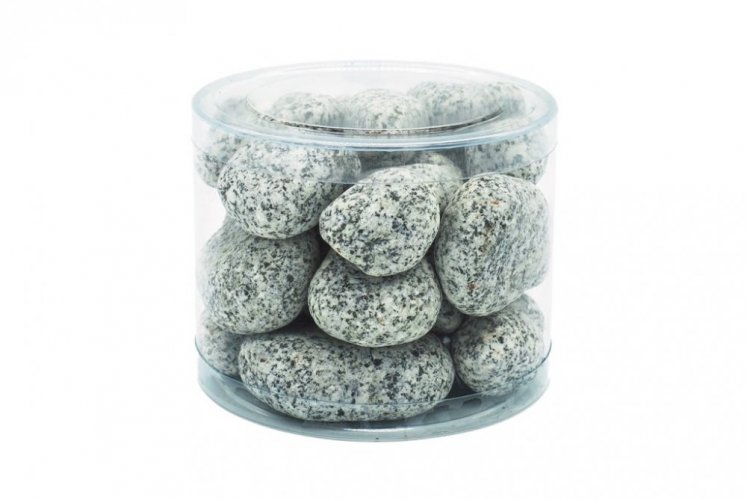 Granitový oblázek, Sůl a pepř 25-50 mm, dóza 1,5l (cca 2kg)