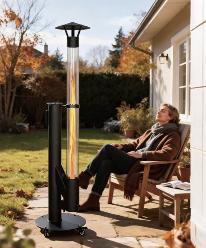 Terasový peletový hořák