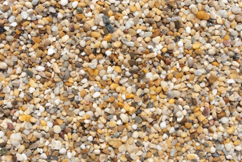 Říční štěrk, Pestrý, více frakcí - Frakce: 6-8 mm, 25 Kg
