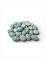 Skleněný oblázek, matně modrá 20-30 mm, 5 kg