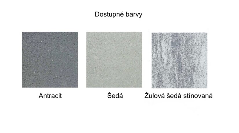 Trávníkový lem/obruba 22x12x4cm, více barev