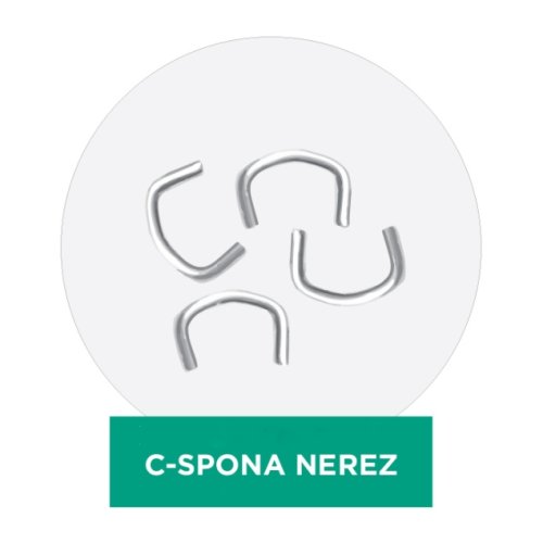 c-spony, nerez - Počet kusů: 100 ks
