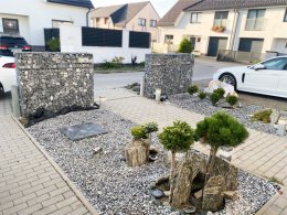 realizace gabionového plotu Brno-Slatina 1