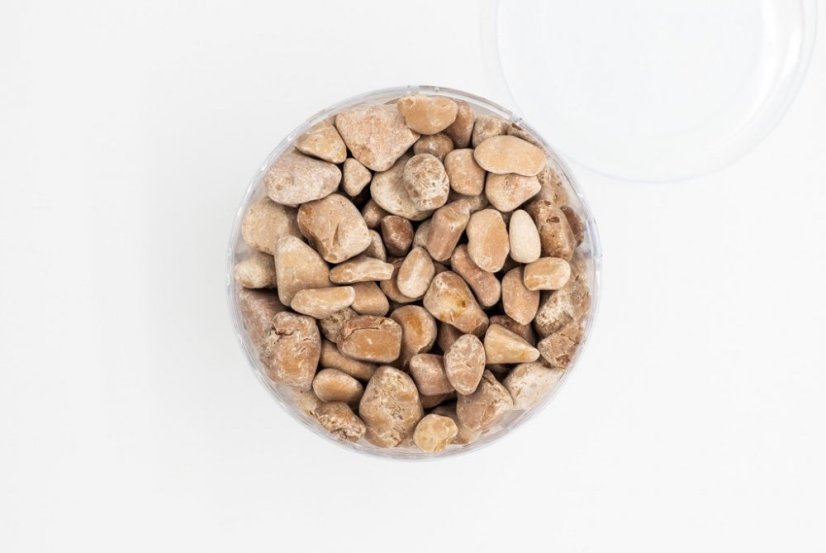 Mramorový oblázek, Veronská červená 15-25 mm, dóza 1,5l (cca 2kg)